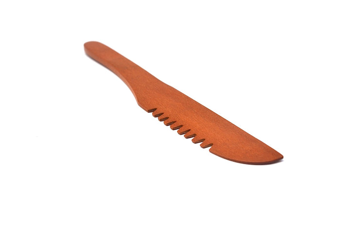THICK BUTTER KNIFE BROWN WOOD