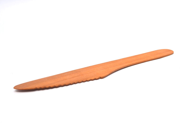 THIN BUTTER KNIFE BROWN WOOD