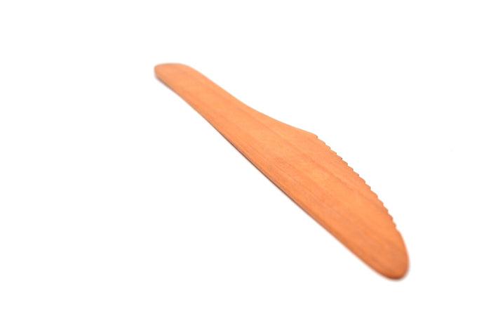 THIN BUTTER KNIFE BROWN WOOD