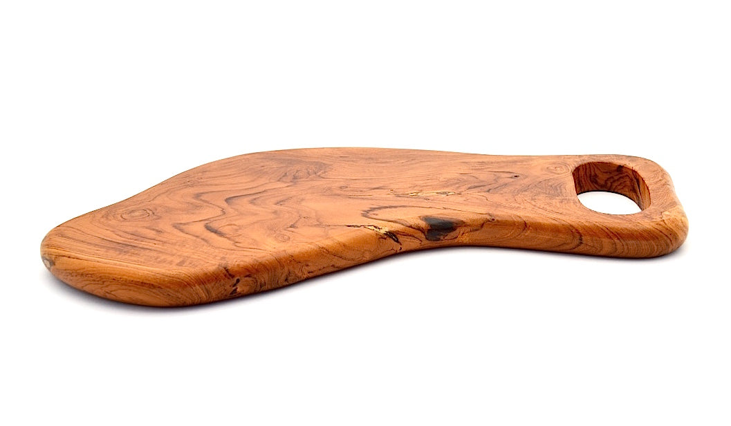 TEAK SMALL WATER DROP HAND CRAFTED CUTTING BOARD