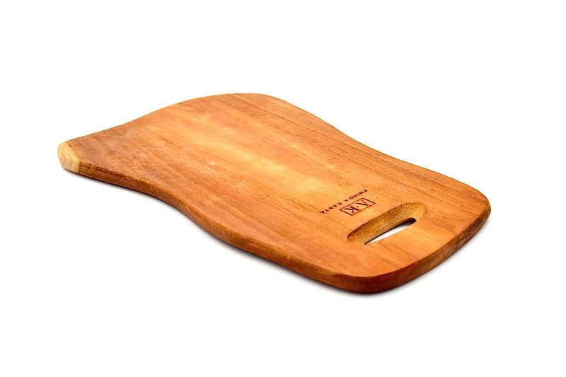 TEAK SMALL LIGHT CURVE CUTTING BOARD