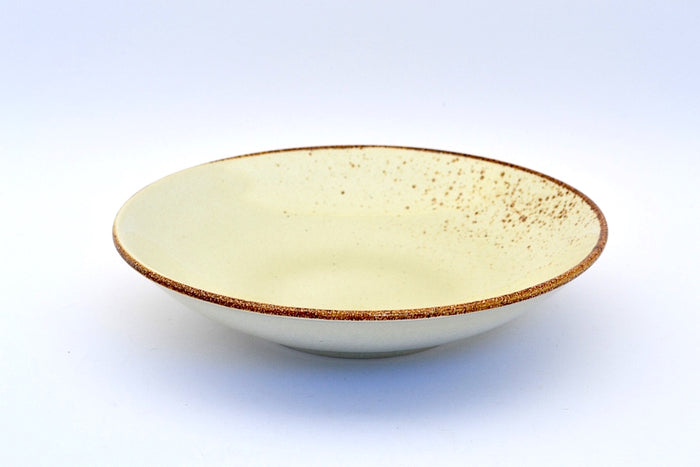 CHANTRICE GOLD SPLATTERED SOUP PLATE BEIGE