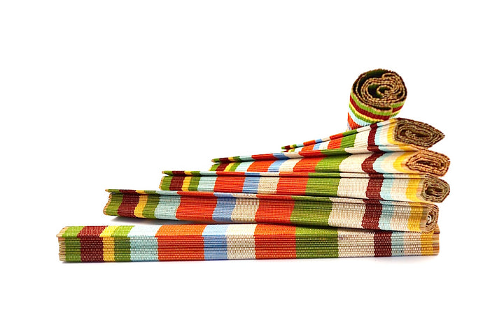 BRIGHT RAINBOW REVERSIBLE PLACEMAT